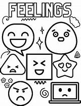Emotions Coloring Pages To Download And Print sketch template