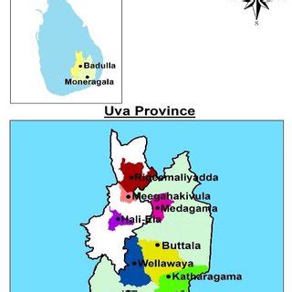 1: Map of Study Locations in the Uva Province | Download Scientific Diagram