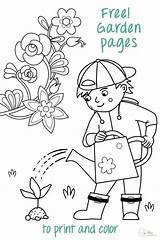 Garden Coloring Pages For Free sketch template