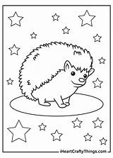 Free Hedgehog Coloring Pages Printable sketch template
