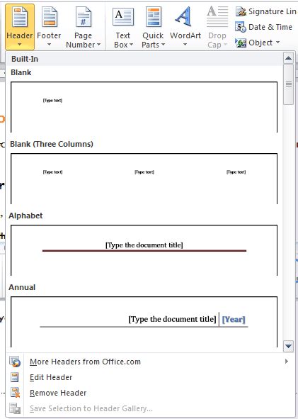 Headers, footers and table of contents - AccessibilityOz