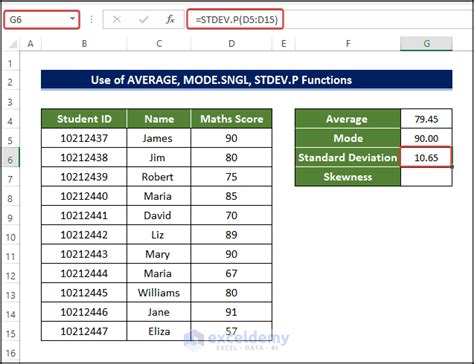 How to Calculate Coefficient of Skewness in Excel: 3 Methods