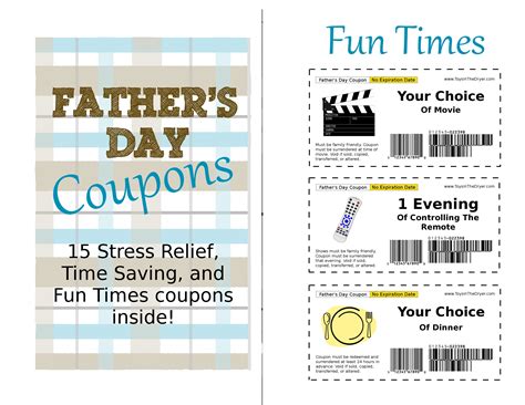 Free Father's Day Printable Coupons