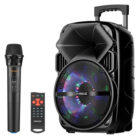 AW Portable 12Inch Active PA Speaker System Mic AMP Bluetooth USB SD ...