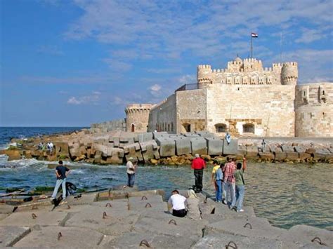 Pharos of Alexandria | ancient lighthouse, Alexandria, Egypt ...