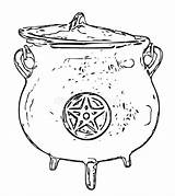 Cauldron Coloring Pages sketch template