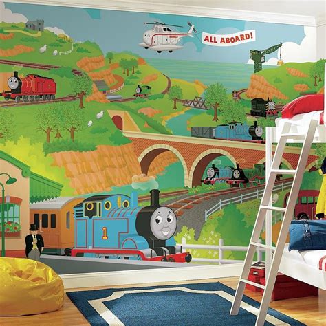 Thomas the Tank Engine Large Removable Wallpaper Mural | Mural ...