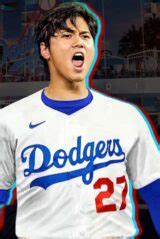 PHOTO Shohei Ohtani In A #27 Dodgers Uniform