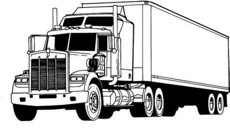 Free Semi Truck Coloring Pages PDF - Coloringfolder.com