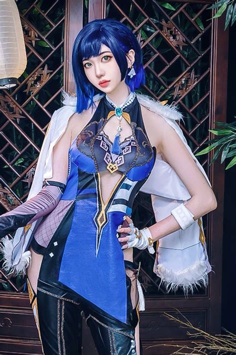 Beautiful Genshin Impact Yelan Cosplay by cn @zouluyao | Cosplay costumes for men, Asian cosplay ...
