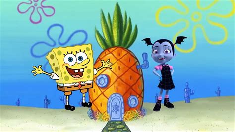 VAMPIRINA and SpongeBob SquarePants Finger Family Songs SpongeBob Nursery Rhymes - YouTube