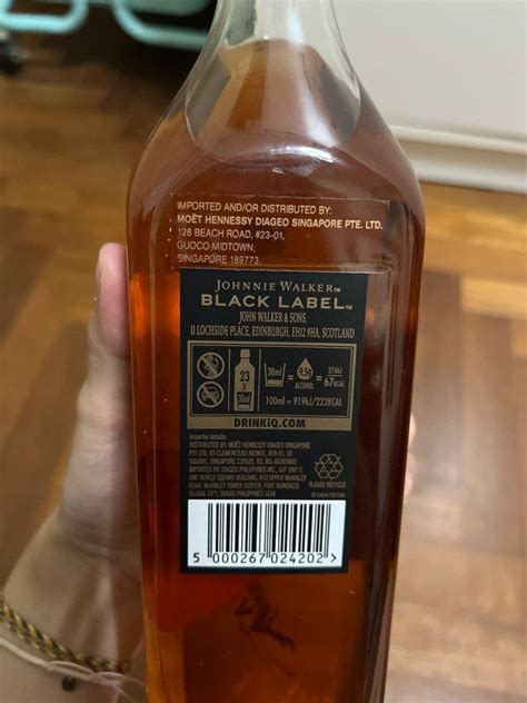 Johnnie Walker Black Label, Food & Drinks, Alcoholic Beverages on Carousell