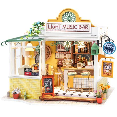 Buy Rolife DIY Miniature Dollhouse Kit with LED 1/24 Scale Tiny House Making Kit Home Decor ...