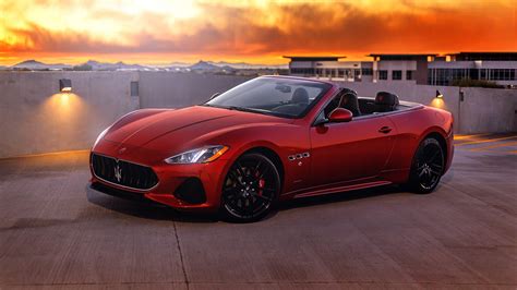 Red Maserati GranTurismo Sport Convertible 4K 5K HD Cars Wallpapers ...