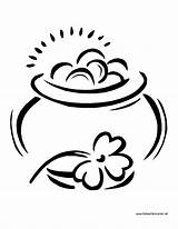 Pot Of Gold Coloring Page Download Printable PDF  Templateroller sketch template