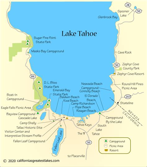 South Lake Tahoe Map