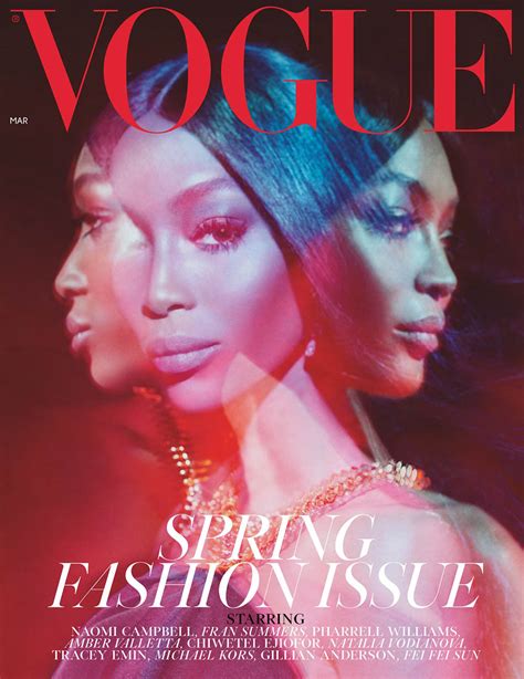 Naomi Campbell covers British Vogue March 2019 by Steven Meisel - fashionotography