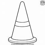 Firefighter Traffic Cone Coloring Pages sketch template