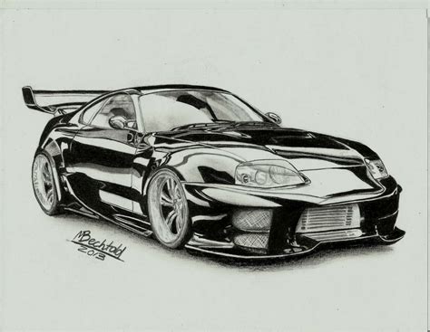 10+ Cool Car Drawings In Pencil - Drawingwow.com | Car drawings, Cool ...