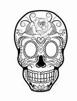 Sugar Skull coloring Pages  ColoringLib sketch template