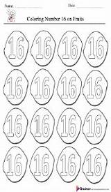 30 Number 16 Coloring Pages  Free Printable sketch template