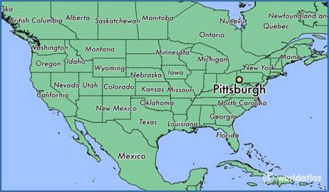 Map of Pittsburgh - ToursMaps.com