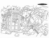 Doctor Who Tardis Coloring Pages sketch template