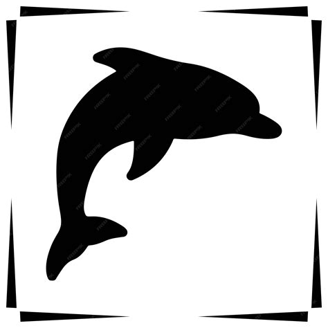 Premium Vector | Dolphin silhouette illustration dolphin silhouette icon