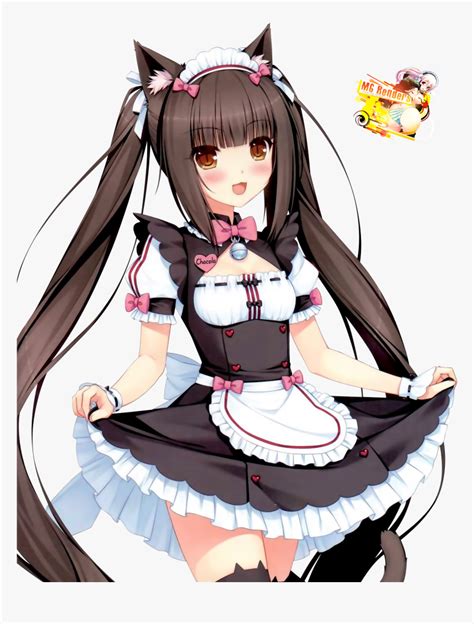 Cat Maid Anime Girl, HD Png Download - kindpng