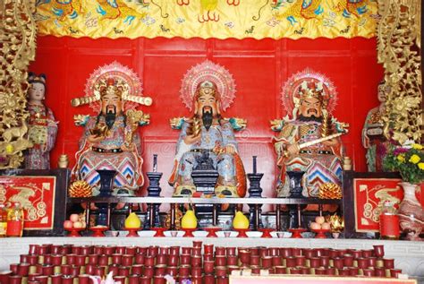 The three Taoism Gods stock image. Image of guangdong - 5289063