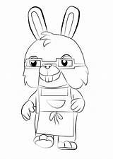 Bun Coloring Page sketch template
