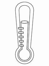 Blank Thermometer Coloring Page sketch template