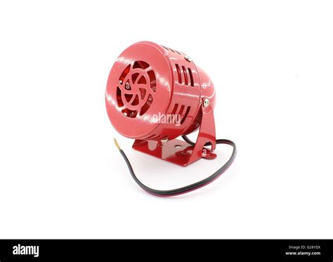 Motor siren, emergency warning, fire alarm Stock Photo - Alamy