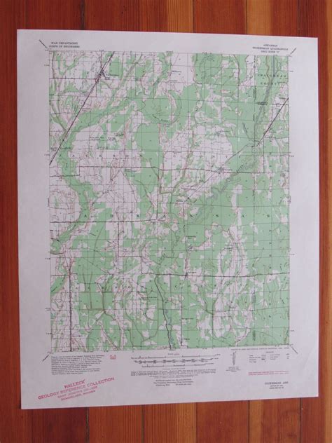 Tuckerman Arkansas 1954 Original Vintage USGS Topo Map: (1954) Map | RareMapsandBooks