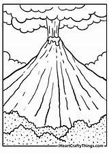 18  Coloring Page Of A Volcano ElliottSummit sketch template