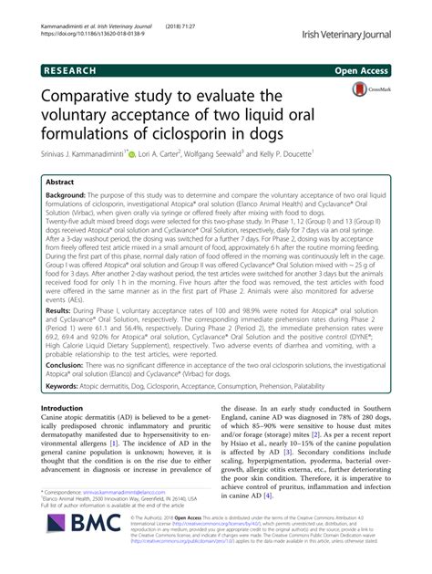 (PDF) Comparative study to evaluate the voluntary acceptance of two liquid oral formulations of ...