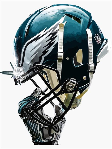 "Philadelphia Eagles helmet fan art" Sticker for Sale by Denwill | Redbubble