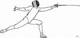 Fencing Olympic Games Coloring Page Printable  Vrogueco sketch template