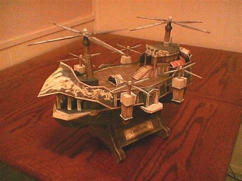 Final Fantasy Papercraft - Mini Airship ~ Paperkraft.net - Free Papercraft, Paper Model, & Papertoy