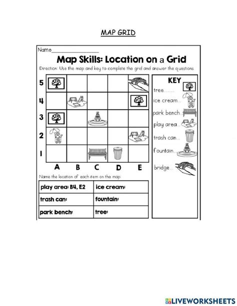 Map Grid Worksheet For 5th Grade – Martin Lindelof