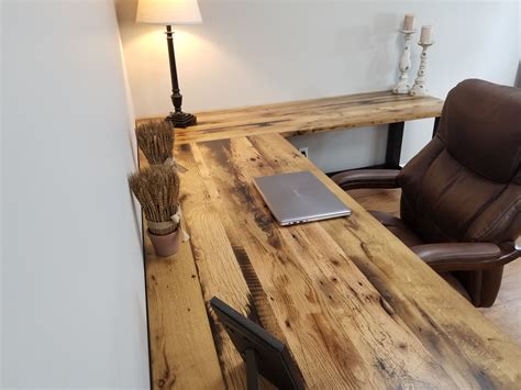 Buy Handmade Reclaimed Wood Office Desk, Barnwood Computer Desk, Rustic Desk, made to order from ...