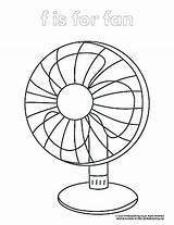 Electric Fan Coloring Page sketch template