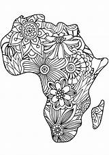 African Coloring Pages Free sketch template