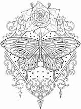 Printable Outline Tattoo Coloring Pages sketch template