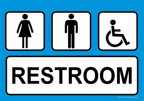 Toilet Signs – Free Printables