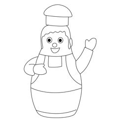 Unlockable Pizza Guy Coloring Page for Kids - Free Higglytown Heroes ...