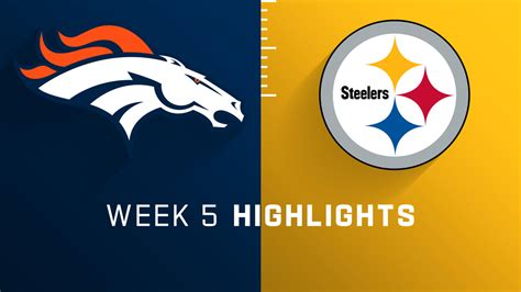 Denver Broncos vs. Pittsburgh Steelers highlights | Week 5