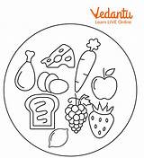 Healthy Food Coloring Pages Fun And Educational For  sketch template