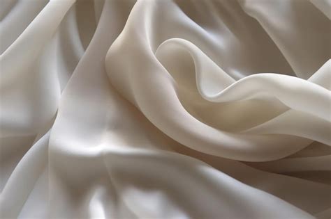 Premium AI Image | A close up of a white silk fabric