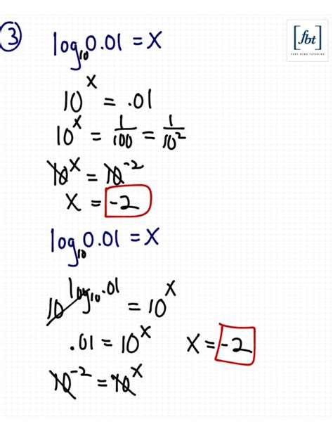 Logarithmic Equations YouTube Notes / Fort Bend Tutoring